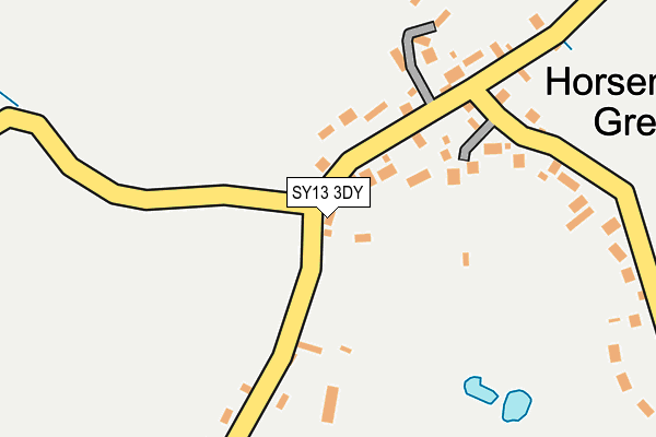 SY13 3DY map - OS OpenMap – Local (Ordnance Survey)