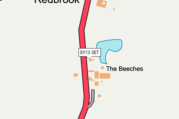 SY13 3ET map - OS OpenMap – Local (Ordnance Survey)