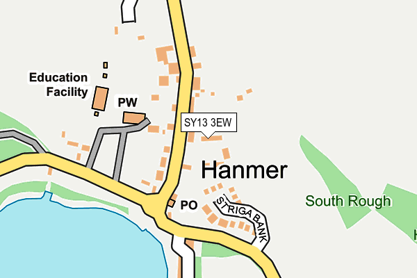 SY13 3EW map - OS OpenMap – Local (Ordnance Survey)