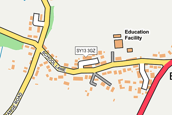 SY13 3GZ map - OS OpenMap – Local (Ordnance Survey)