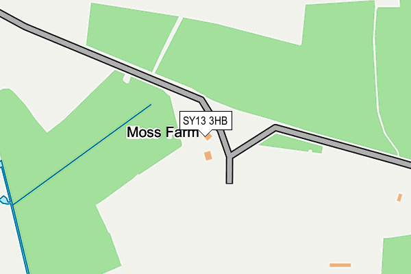 SY13 3HB map - OS OpenMap – Local (Ordnance Survey)