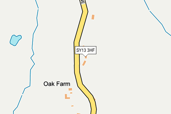 SY13 3HF map - OS OpenMap – Local (Ordnance Survey)