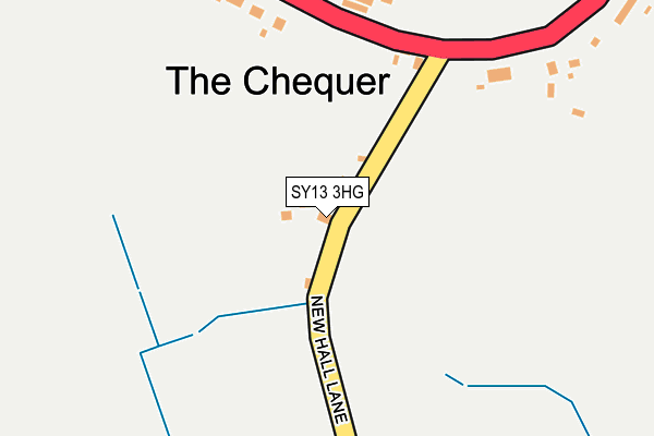 SY13 3HG map - OS OpenMap – Local (Ordnance Survey)