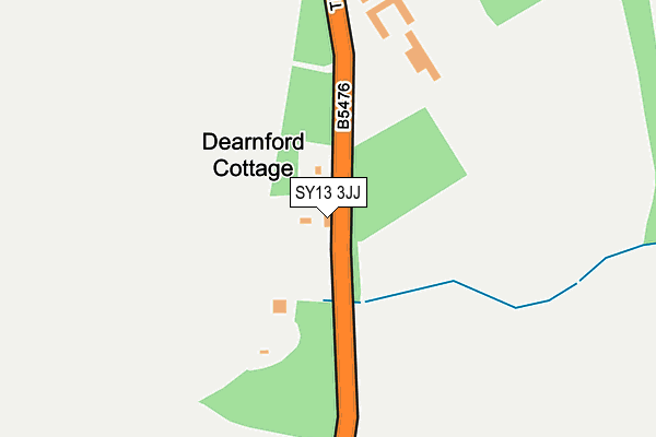 SY13 3JJ map - OS OpenMap – Local (Ordnance Survey)