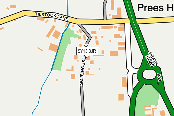 SY13 3JR map - OS OpenMap – Local (Ordnance Survey)