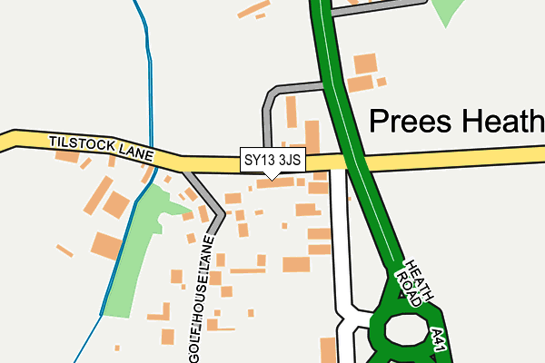 SY13 3JS map - OS OpenMap – Local (Ordnance Survey)