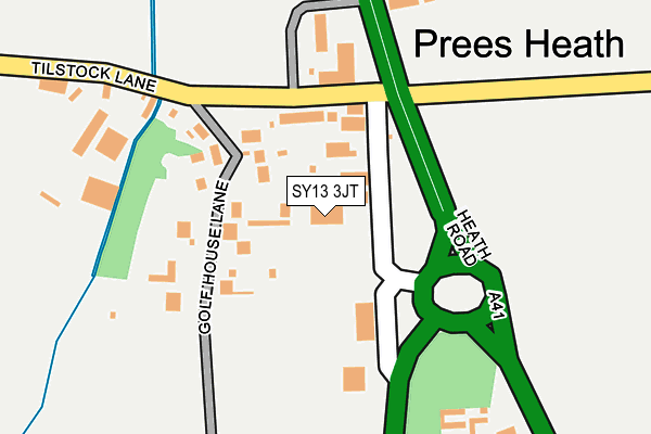 SY13 3JT map - OS OpenMap – Local (Ordnance Survey)