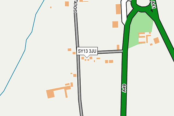 SY13 3JU map - OS OpenMap – Local (Ordnance Survey)