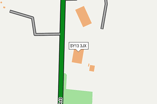 SY13 3JX map - OS OpenMap – Local (Ordnance Survey)