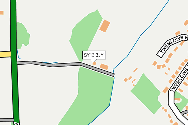 SY13 3JY map - OS OpenMap – Local (Ordnance Survey)