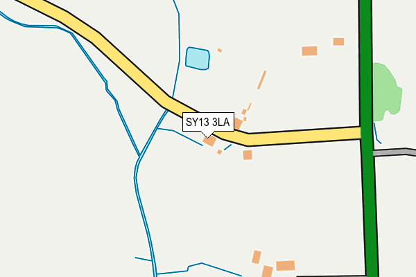 SY13 3LA map - OS OpenMap – Local (Ordnance Survey)