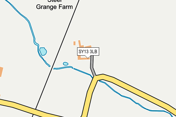 SY13 3LB map - OS OpenMap – Local (Ordnance Survey)