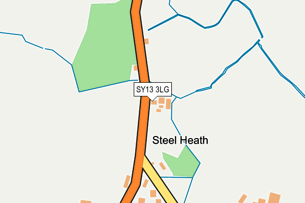 SY13 3LG map - OS OpenMap – Local (Ordnance Survey)