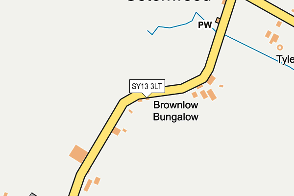 SY13 3LT map - OS OpenMap – Local (Ordnance Survey)