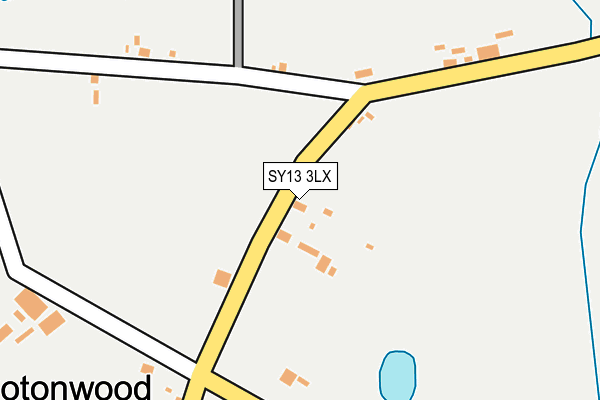 SY13 3LX map - OS OpenMap – Local (Ordnance Survey)