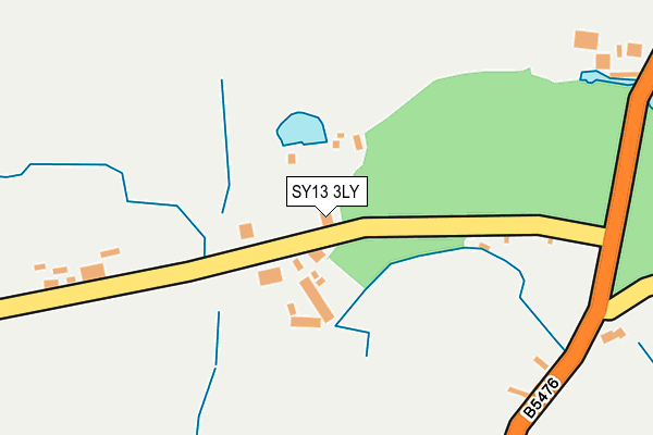 SY13 3LY map - OS OpenMap – Local (Ordnance Survey)