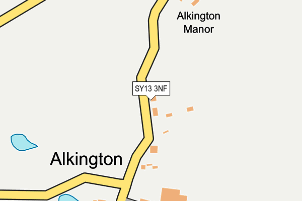 SY13 3NF map - OS OpenMap – Local (Ordnance Survey)