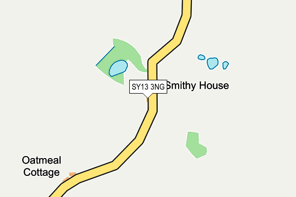 SY13 3NG map - OS OpenMap – Local (Ordnance Survey)