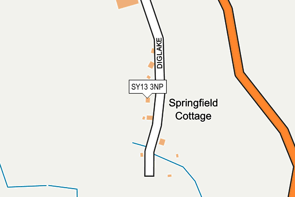 SY13 3NP map - OS OpenMap – Local (Ordnance Survey)