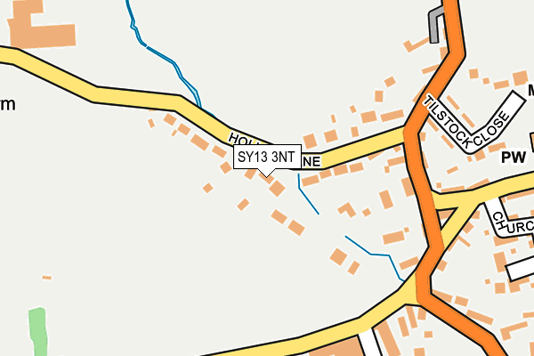 SY13 3NT map - OS OpenMap – Local (Ordnance Survey)