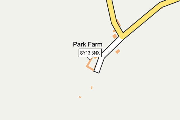 SY13 3NX map - OS OpenMap – Local (Ordnance Survey)