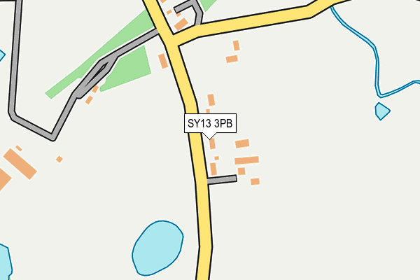 SY13 3PB map - OS OpenMap – Local (Ordnance Survey)