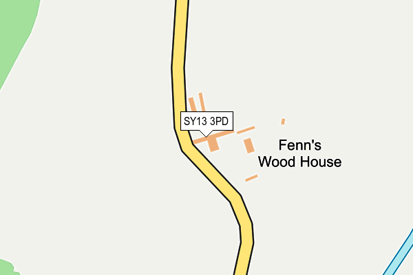 SY13 3PD map - OS OpenMap – Local (Ordnance Survey)
