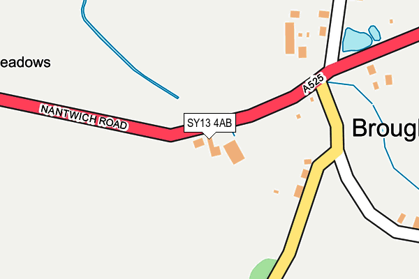 SY13 4AB map - OS OpenMap – Local (Ordnance Survey)