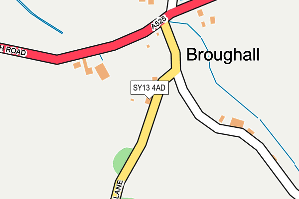 SY13 4AD map - OS OpenMap – Local (Ordnance Survey)