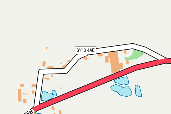 SY13 4AE map - OS OpenMap – Local (Ordnance Survey)