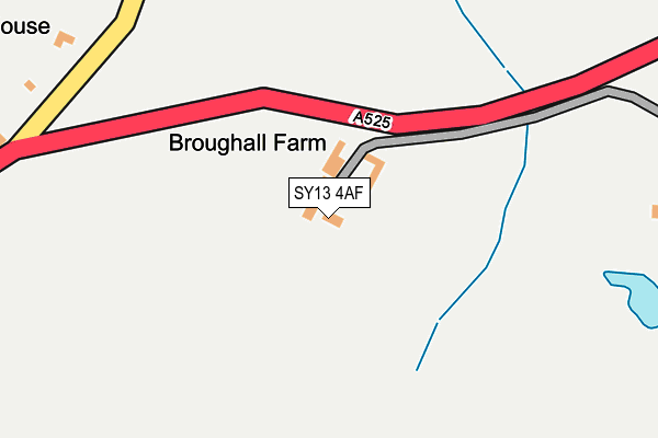 SY13 4AF map - OS OpenMap – Local (Ordnance Survey)