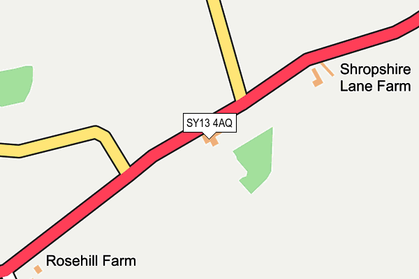 SY13 4AQ map - OS OpenMap – Local (Ordnance Survey)