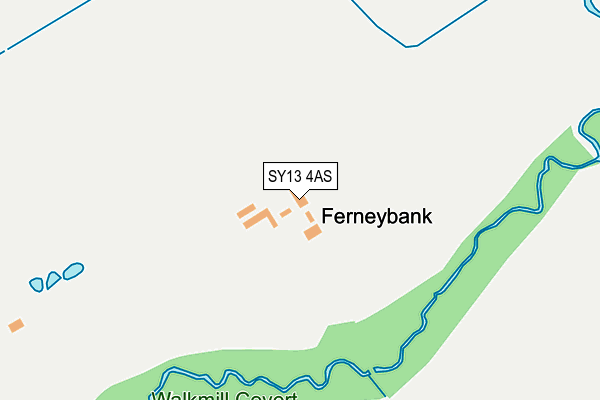 SY13 4AS map - OS OpenMap – Local (Ordnance Survey)