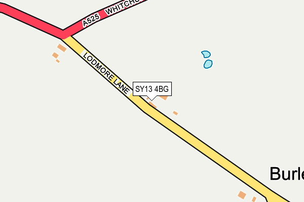 SY13 4BG map - OS OpenMap – Local (Ordnance Survey)