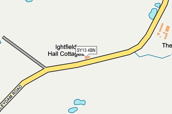 SY13 4BN map - OS OpenMap – Local (Ordnance Survey)
