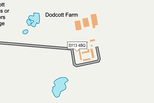 SY13 4BQ map - OS OpenMap – Local (Ordnance Survey)