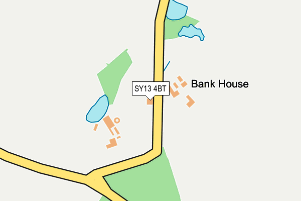SY13 4BT map - OS OpenMap – Local (Ordnance Survey)