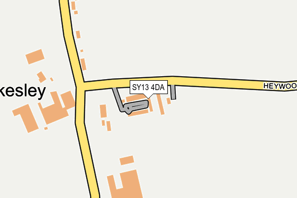 SY13 4DA map - OS OpenMap – Local (Ordnance Survey)