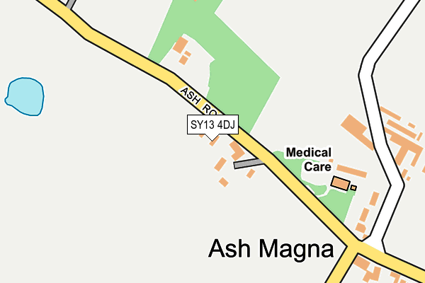 SY13 4DJ map - OS OpenMap – Local (Ordnance Survey)