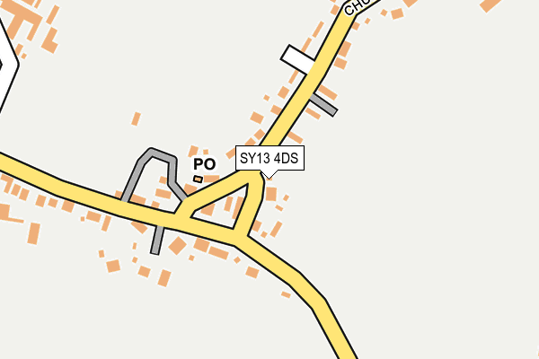 SY13 4DS map - OS OpenMap – Local (Ordnance Survey)