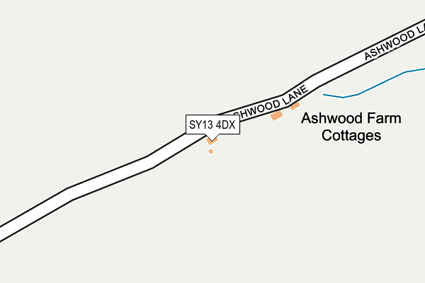SY13 4DX map - OS OpenMap – Local (Ordnance Survey)