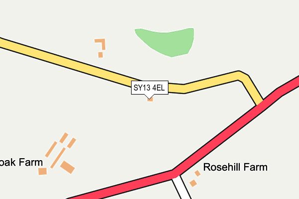 SY13 4EL map - OS OpenMap – Local (Ordnance Survey)