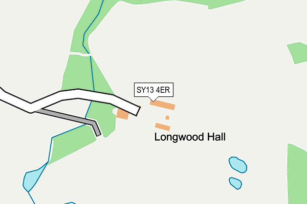 SY13 4ER map - OS OpenMap – Local (Ordnance Survey)
