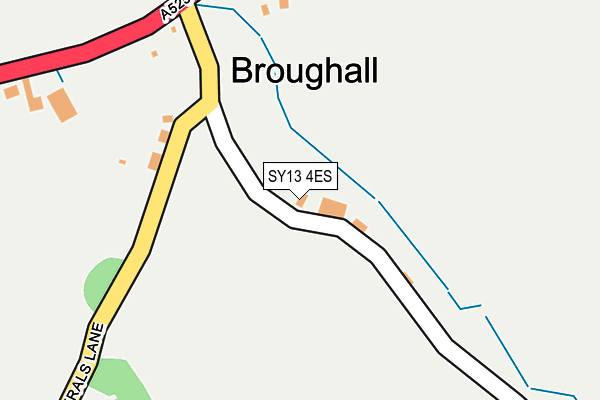 SY13 4ES map - OS OpenMap – Local (Ordnance Survey)