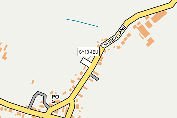 SY13 4EU map - OS OpenMap – Local (Ordnance Survey)