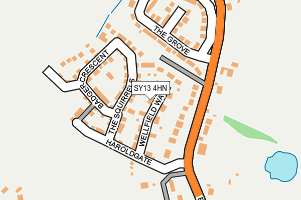 SY13 4HN map - OS OpenMap – Local (Ordnance Survey)