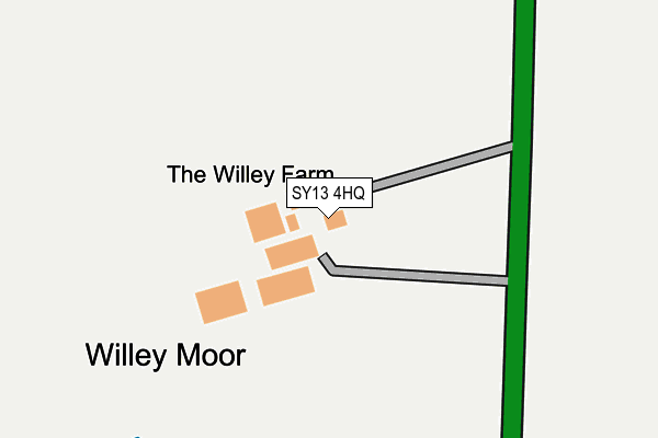 SY13 4HQ map - OS OpenMap – Local (Ordnance Survey)