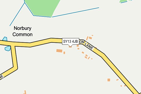 SY13 4JB map - OS OpenMap – Local (Ordnance Survey)