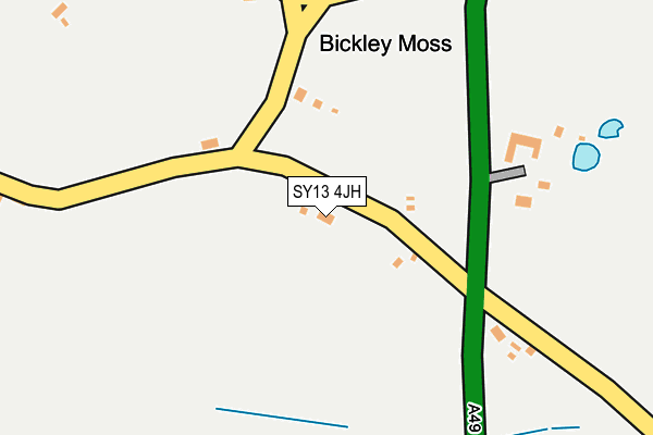 SY13 4JH map - OS OpenMap – Local (Ordnance Survey)