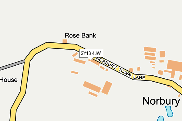 SY13 4JW map - OS OpenMap – Local (Ordnance Survey)